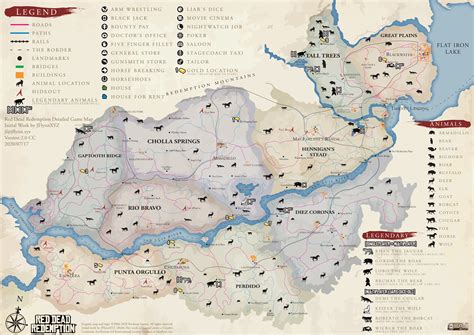 map of red dead redemption